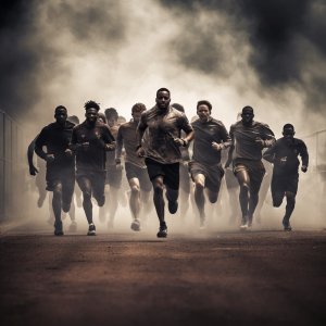 A team lead by a Transformational Leader, racing to their objective as one!
