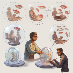 Artist's impression showing that Prototyping enables iterating over designs quickly