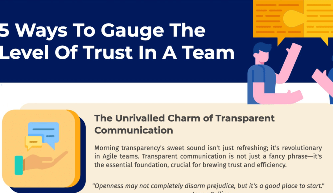 5 Ways To Gauge The Level Of Trust In A Team