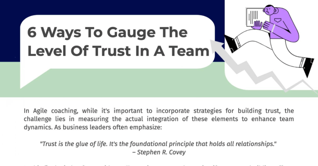 LinkedIn Post - 6 Ways To Gauge The Level Of Trust In A Team