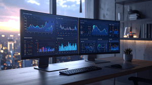 Comparison of cluttered versus focused dashboards demonstrating signal over noise principle
